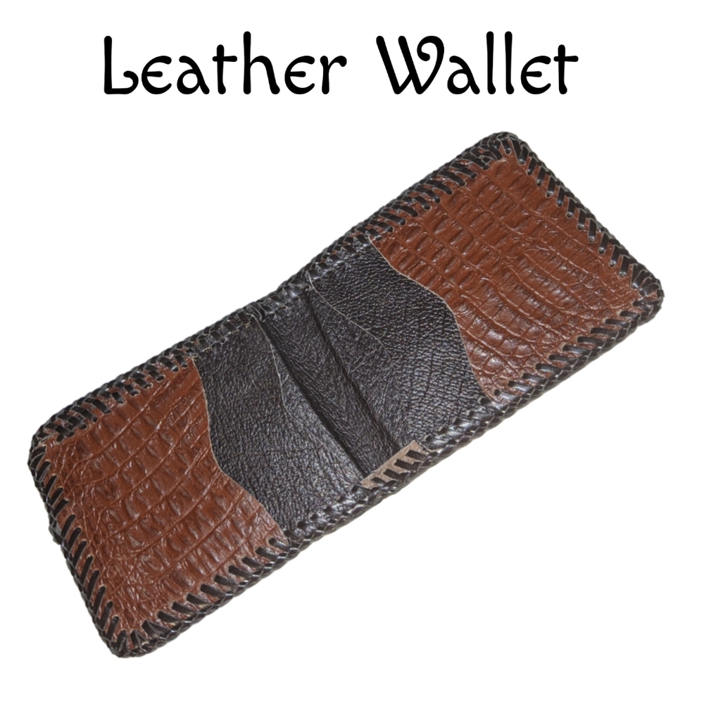 👣4/$20. Genuine Brown Leather Wallet - Picture 4 of 5
